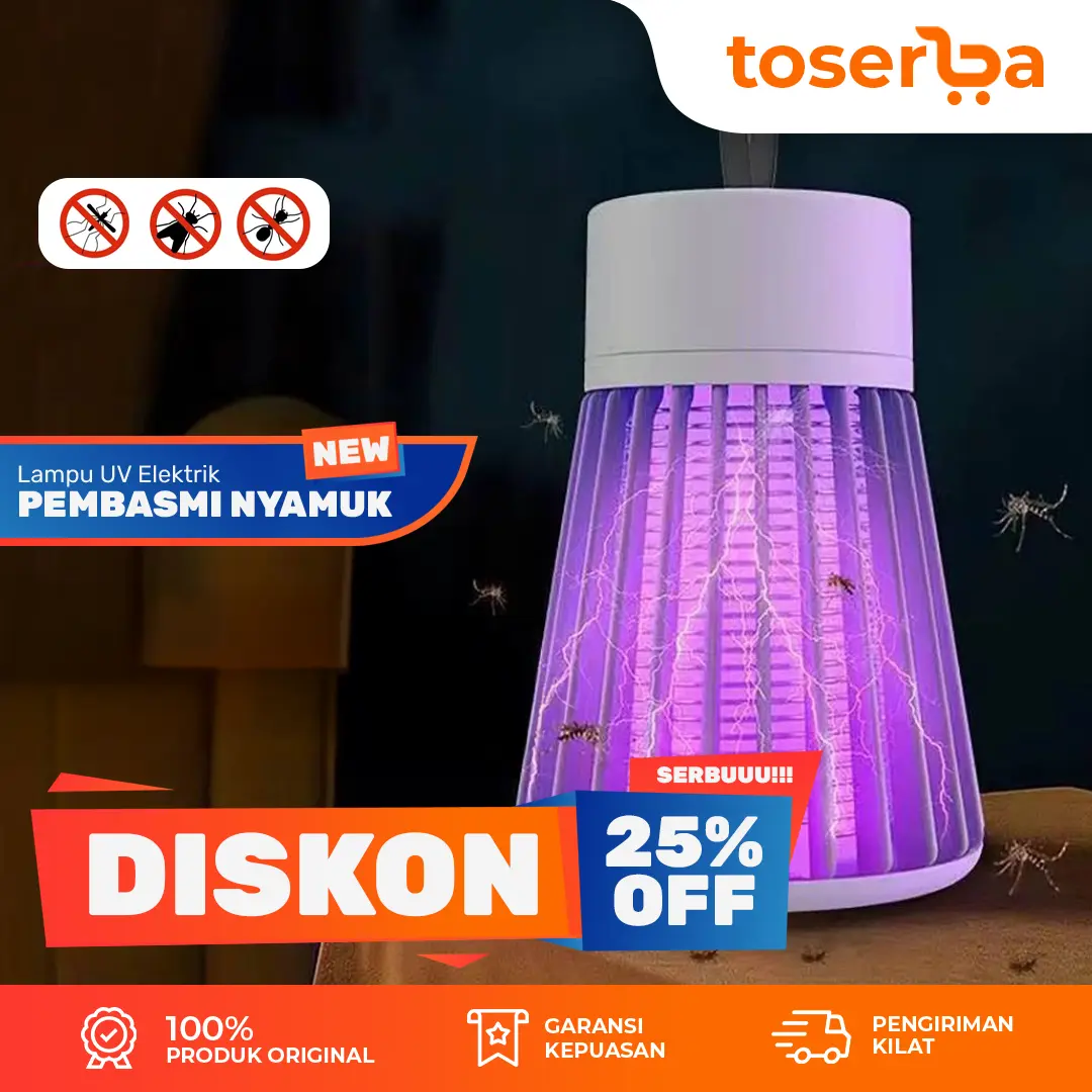 toserba lampu uv diskon 25 persen